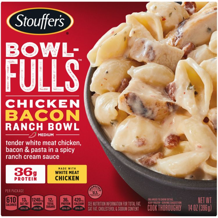 Chicken Bacon Ranch Pasta Frozen BOWL-FULLS | Official STOUFFER'S®