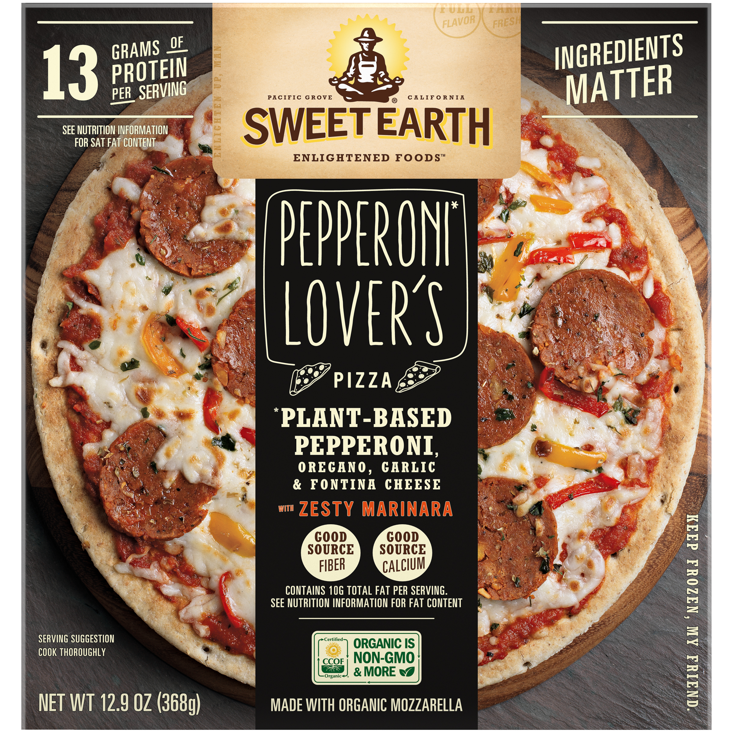 Pepperoni Lover's Frozen Pizza | Official SWEET EARTH® FOODS