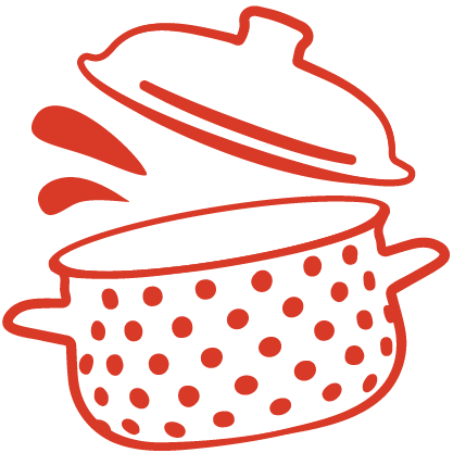 A red dish