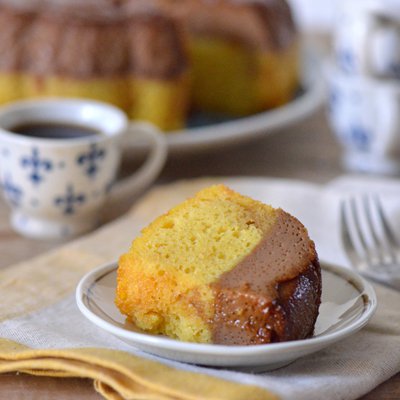 Flan Imposible Inverso (Pastel de Flan)