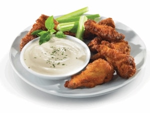 Marinated Wings with Lemon and Garlic Dressing