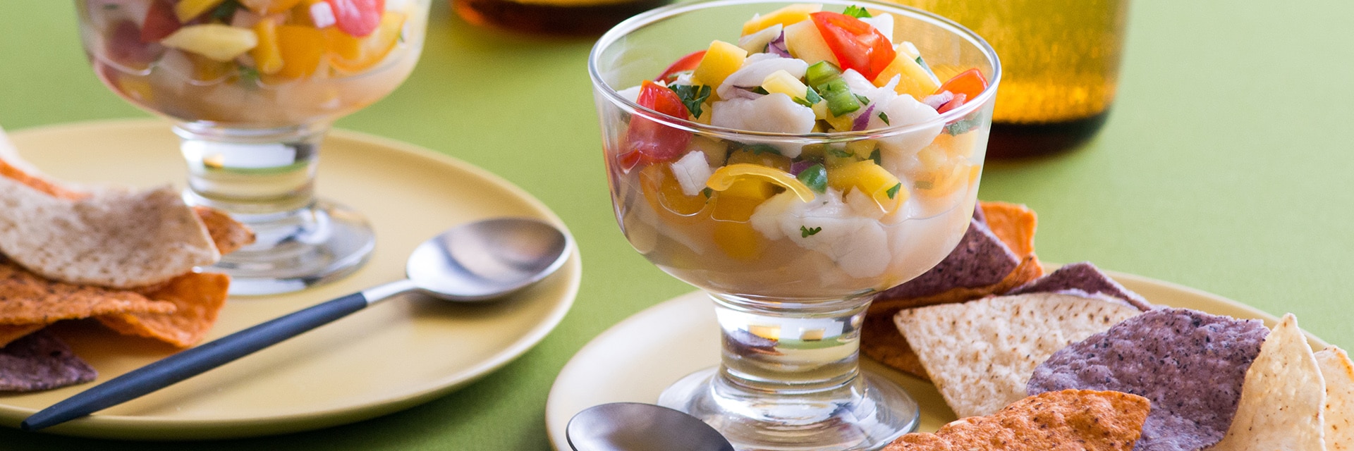 Ceviche de Vieiras y Mango