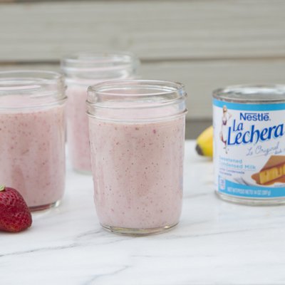 Licuado de Fresa y Plátano