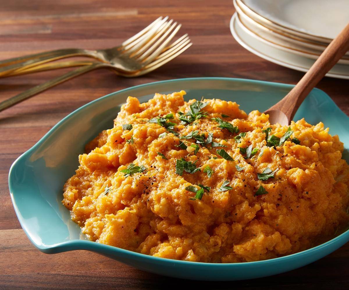 Sweet Potato and Cauliflower Puree