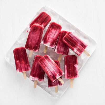 Paletas de Frambuesa y Crema