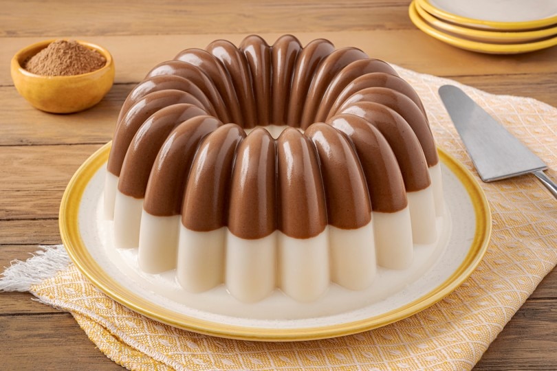 Gelatina de Horchata y Chocolate