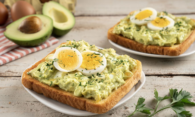 Guacamole and Egg Toast