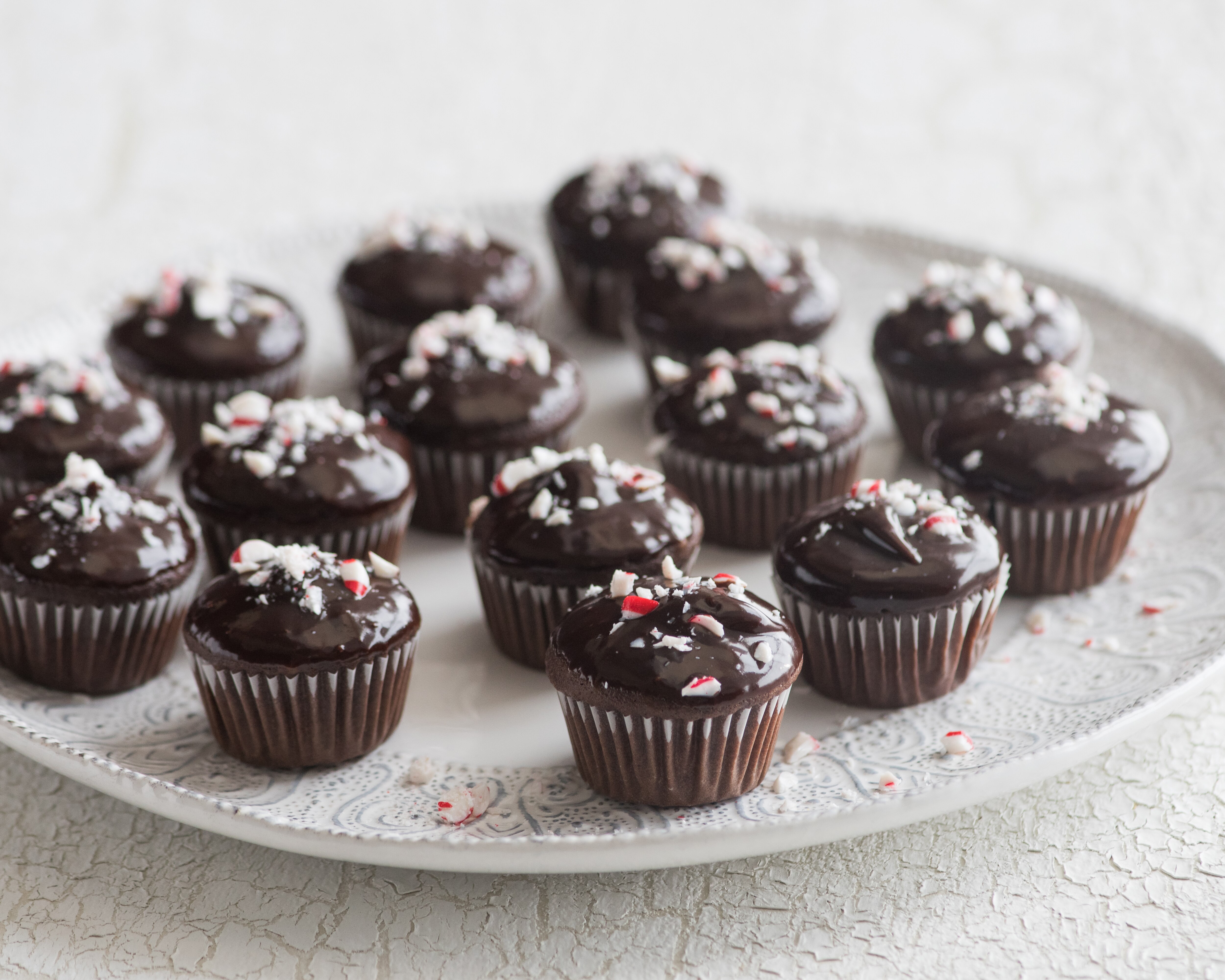 Mini Cupcakes de Nieve con Mocha y Menta