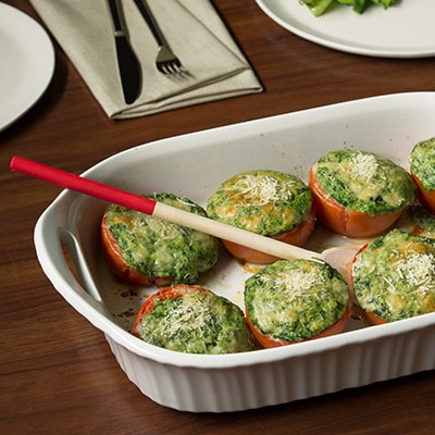 Spinach Stuffed Tomatoes
