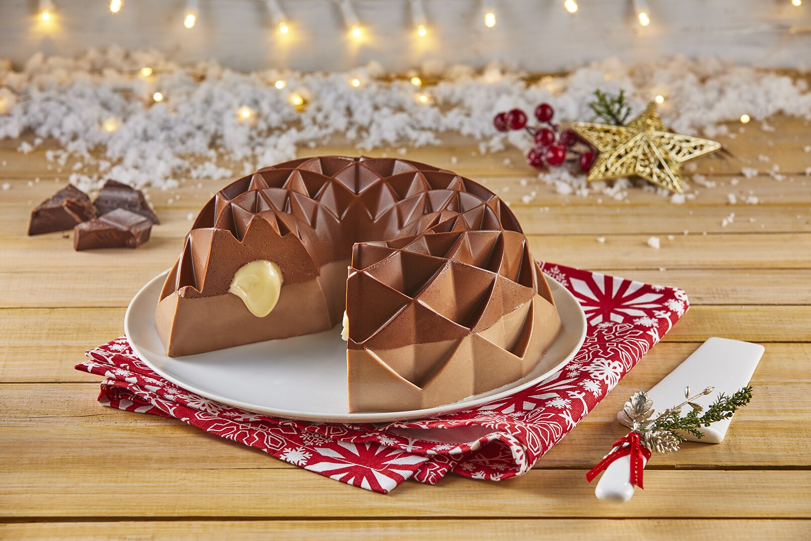 Three Chocolate Gelatin