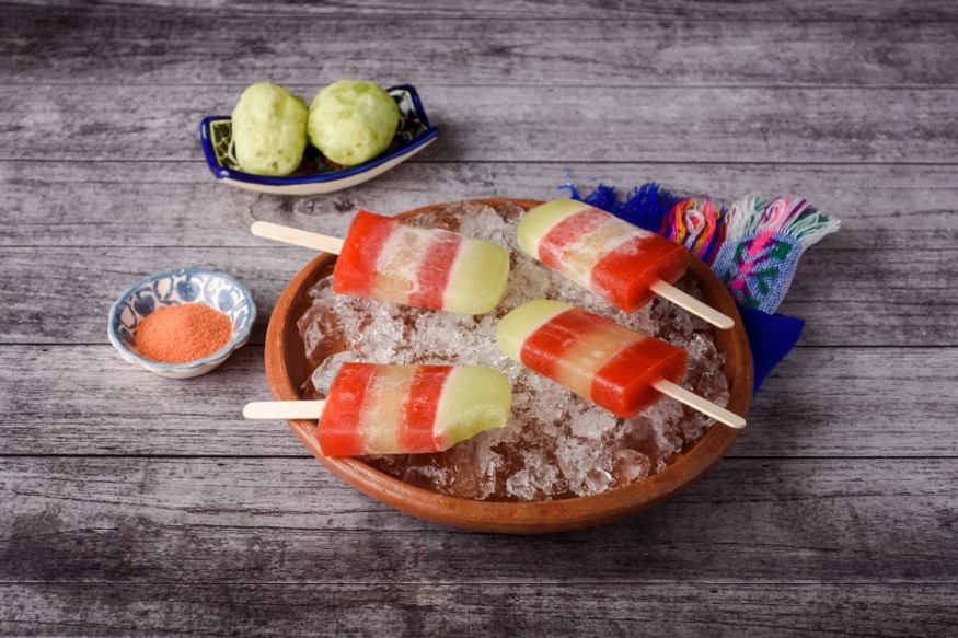 Prickly Pear Pops with Chamoy