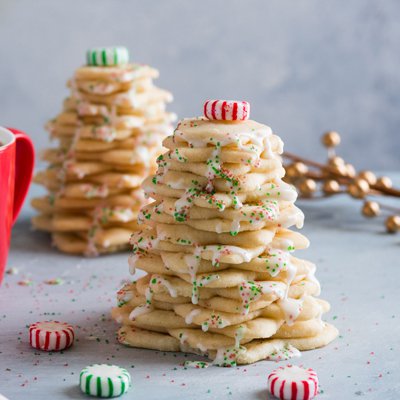 Árboles Navideños de Galletas