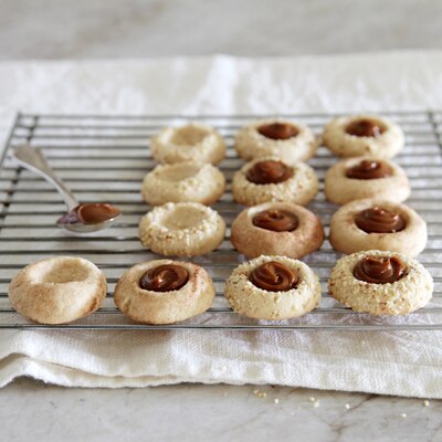 Dulce de Leche Thumbprint Cookies