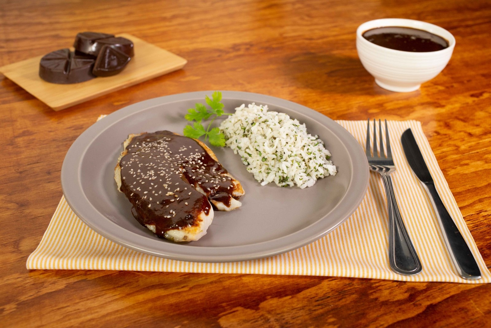 Pescado con Mole