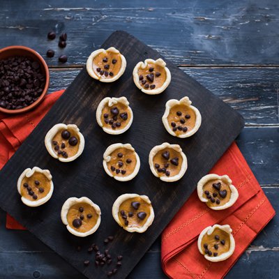 Mini Tartas Fáciles de Calabaza para Halloween