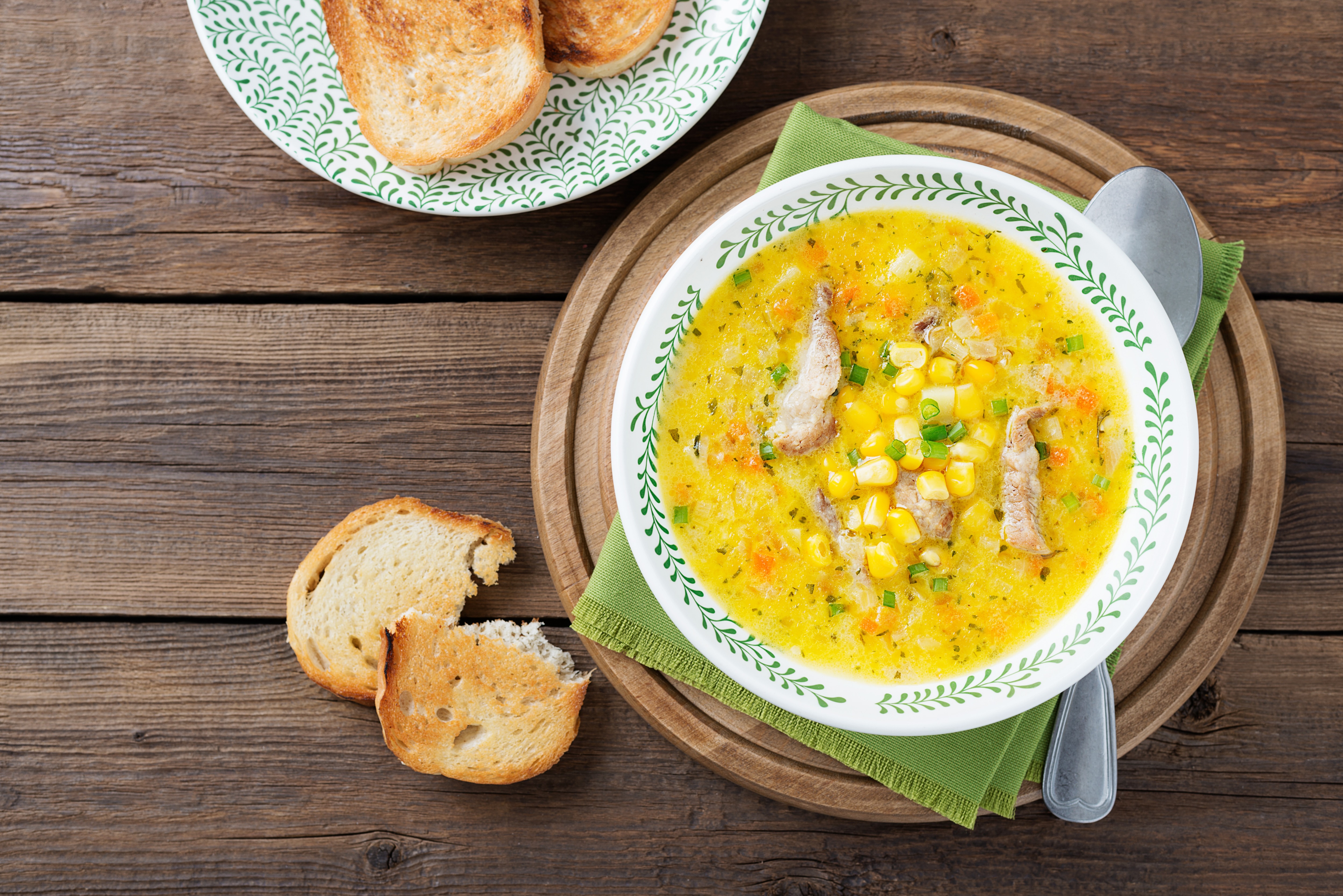 Sweet Corn Chicken Soup