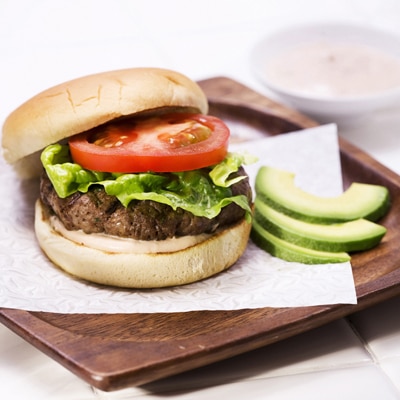 Hamburguesas de Comino con Salsa Mil Islas