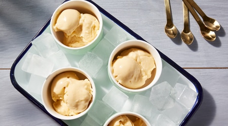 Easy Peach Fro-Yo