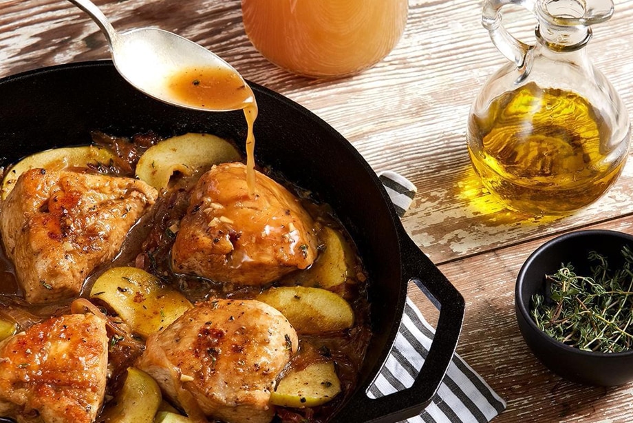 Pollo con Sidra de Manzana