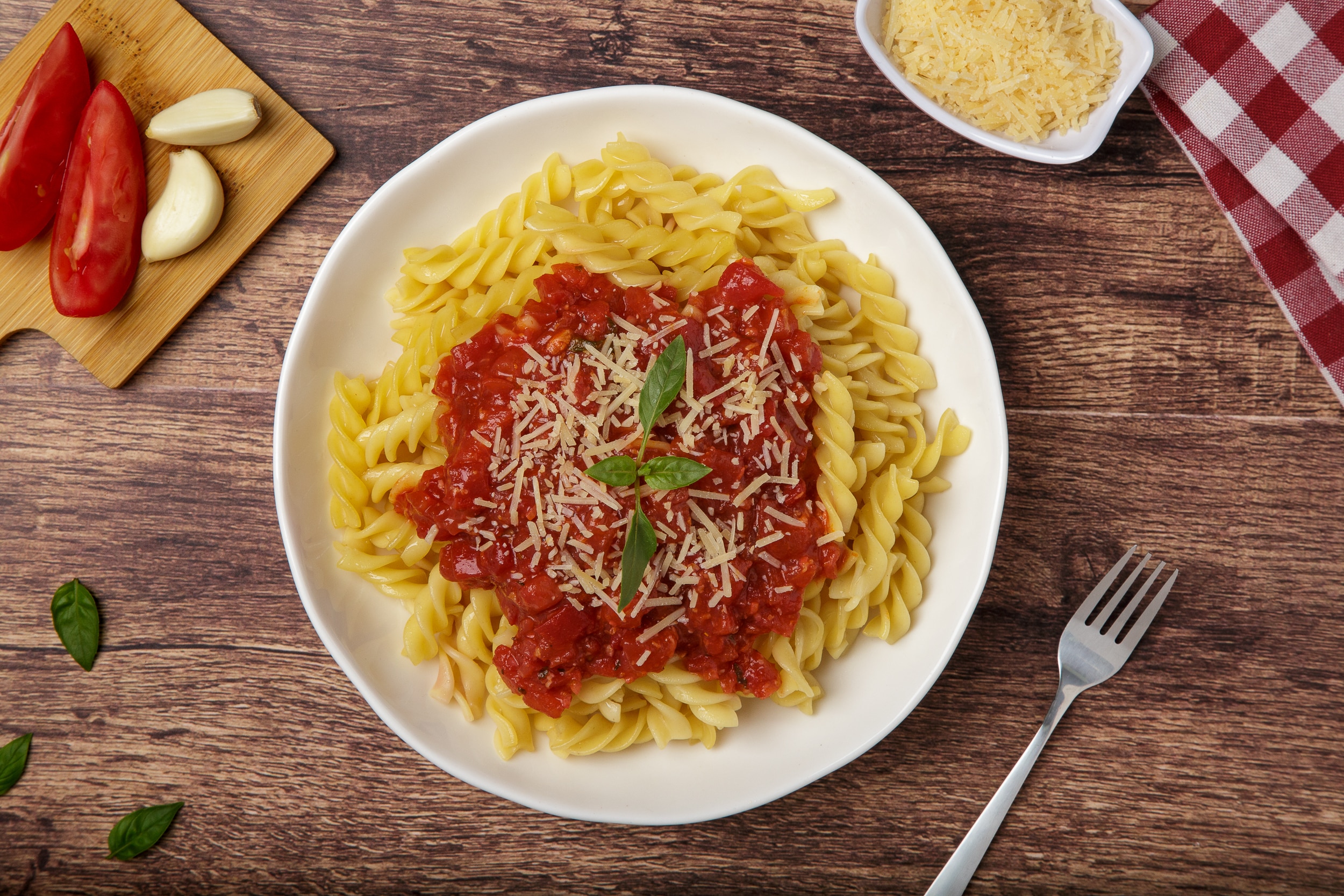 Fusilli en Salsa Pomodoro