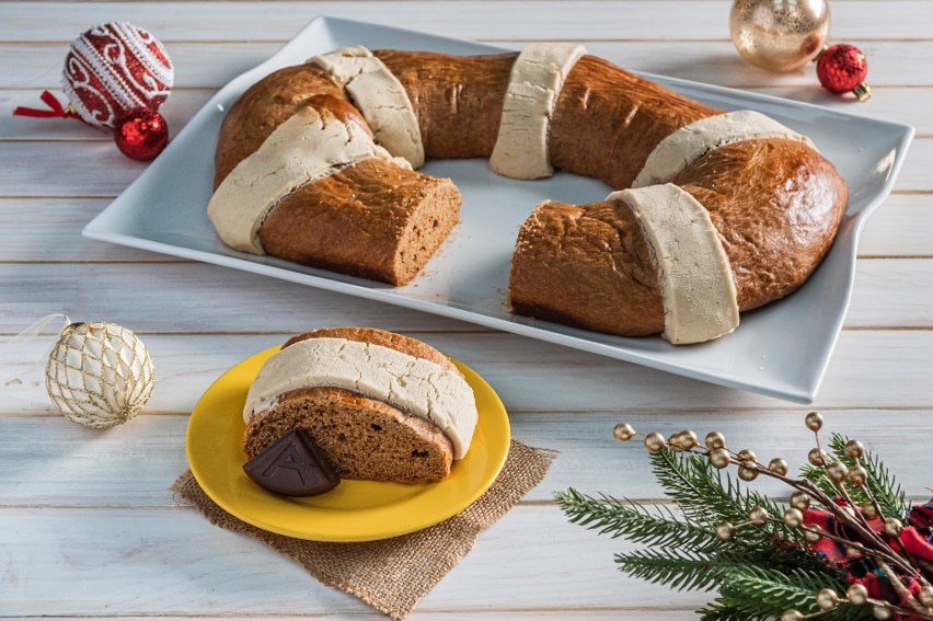 Chocolate Three Kings Bread with Marzipan