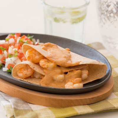 Shrimp Enchiladas with Chipotle Sauce