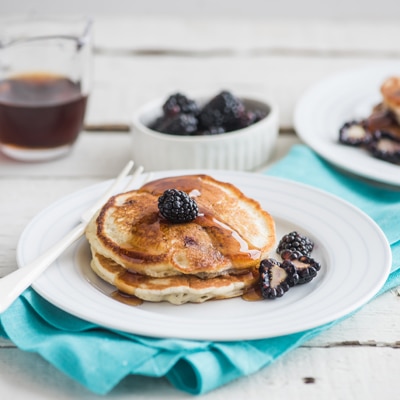 Vanilla Blackberry Pancakes