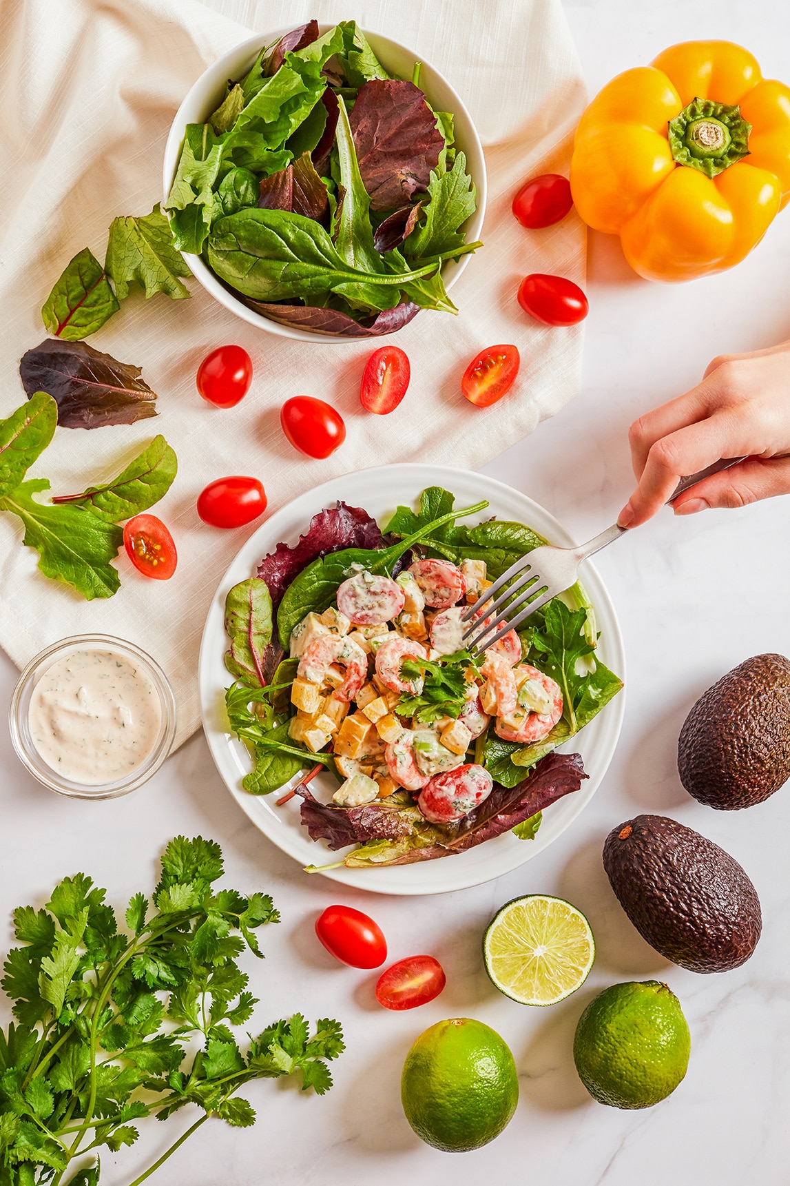 Ensalada De Camarones Y Aguacate