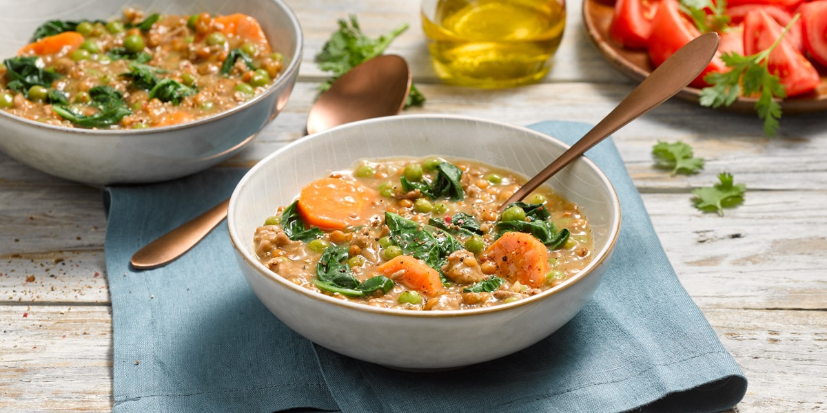 Lentil Stew with Meat and Vegetables