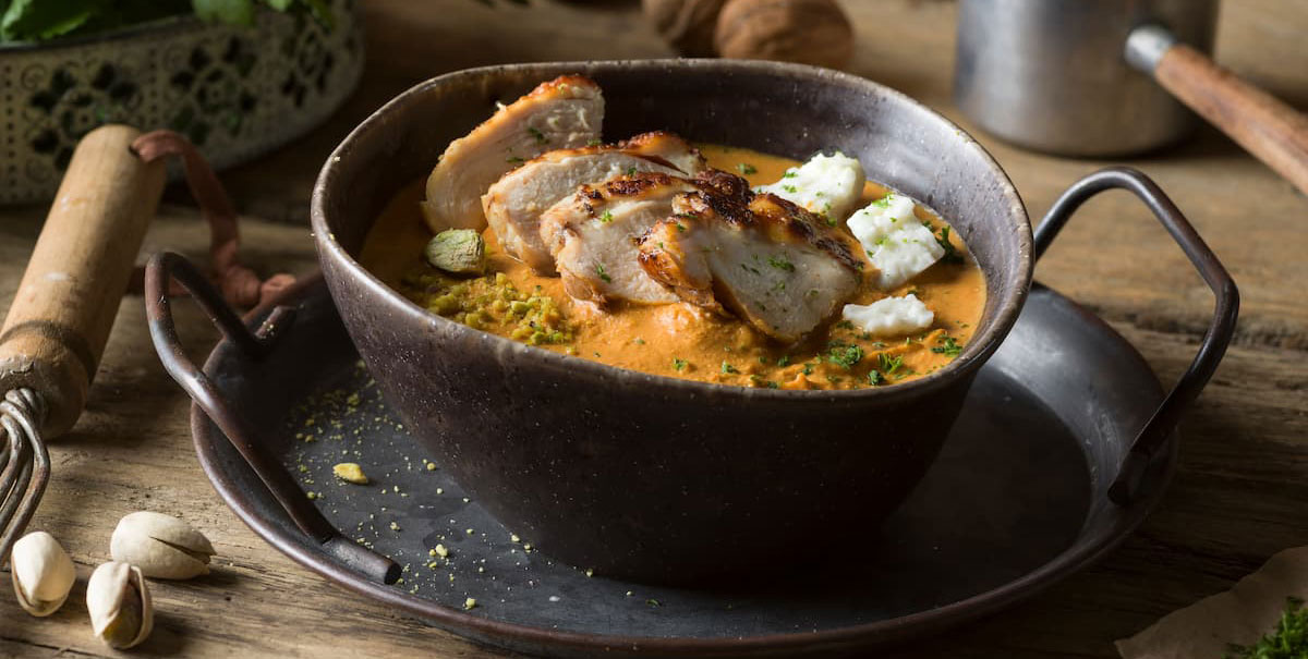 Moroccan Walnut and Chicken Soup