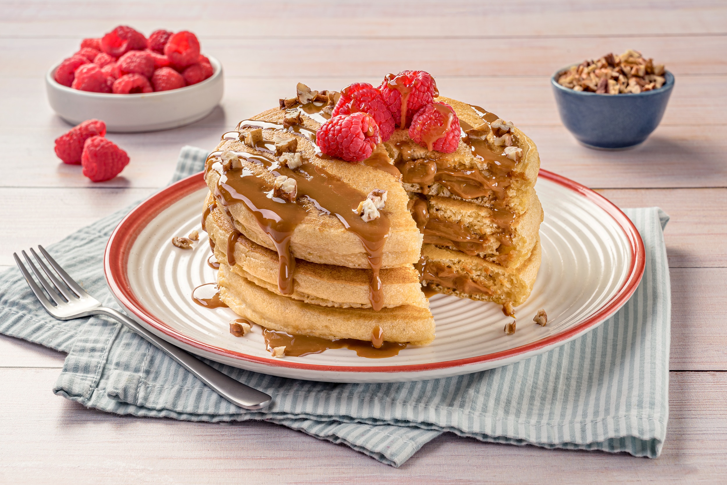 Hot Cakes de Dulce de Leche
