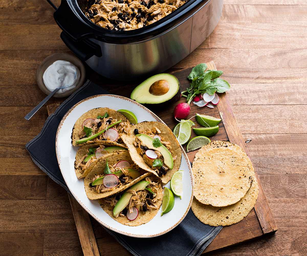 Slow Cooker Chicken Tacos