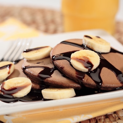 Panqueques de Nesquik y Plátano