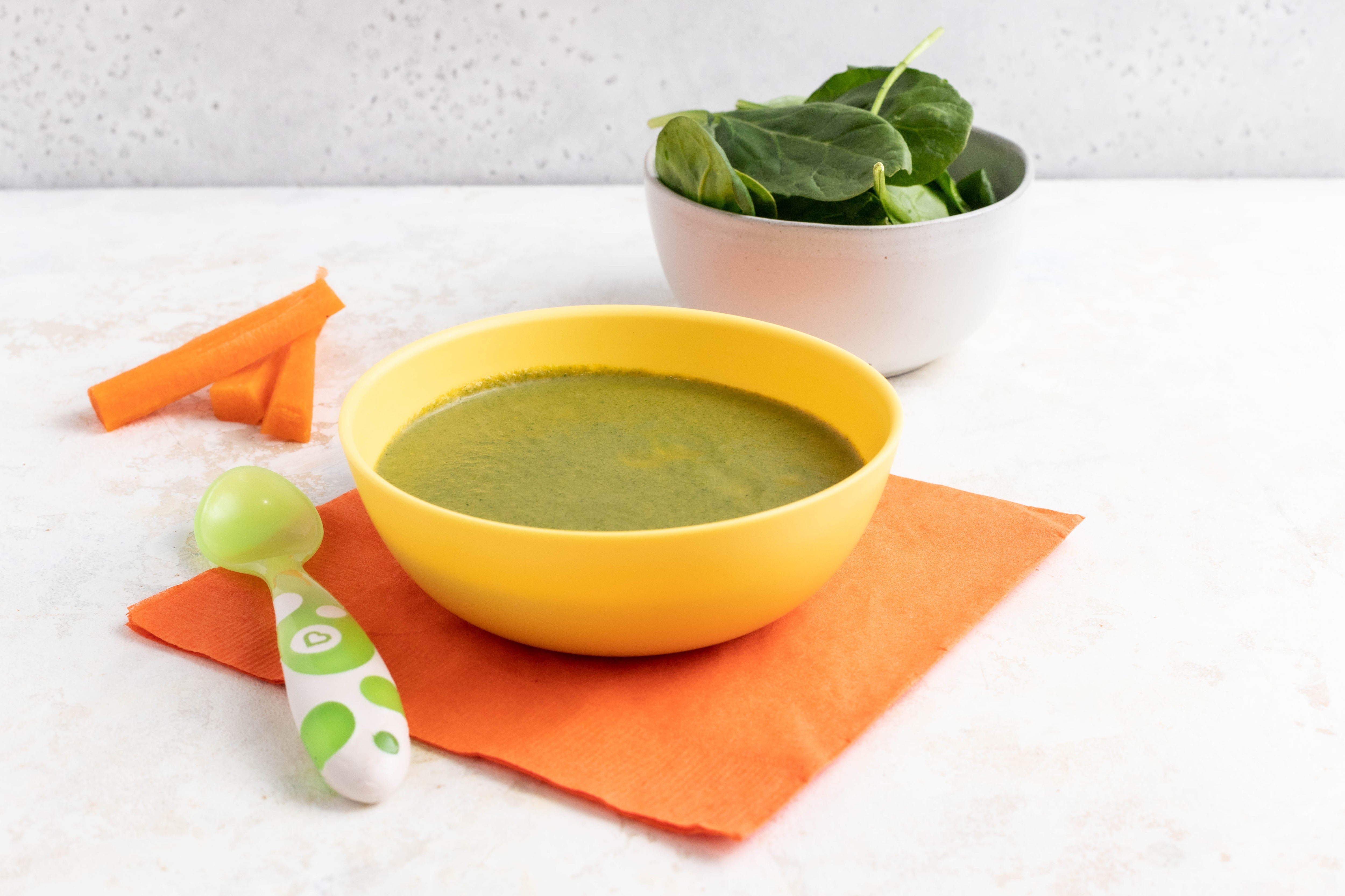 Spinach and Carrot Puree