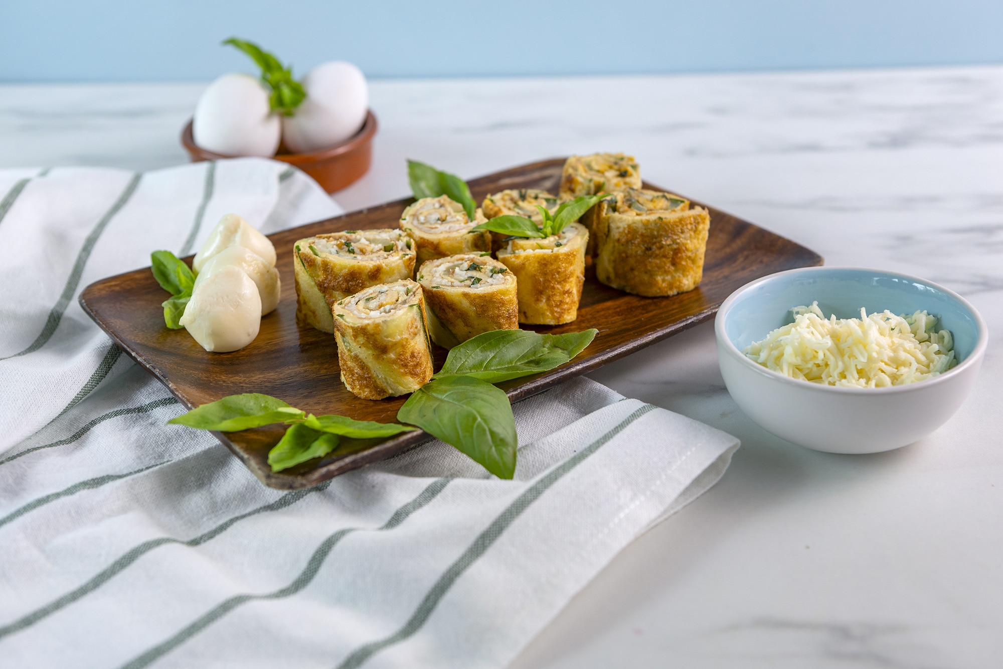 Egg and Zucchini Rolls
