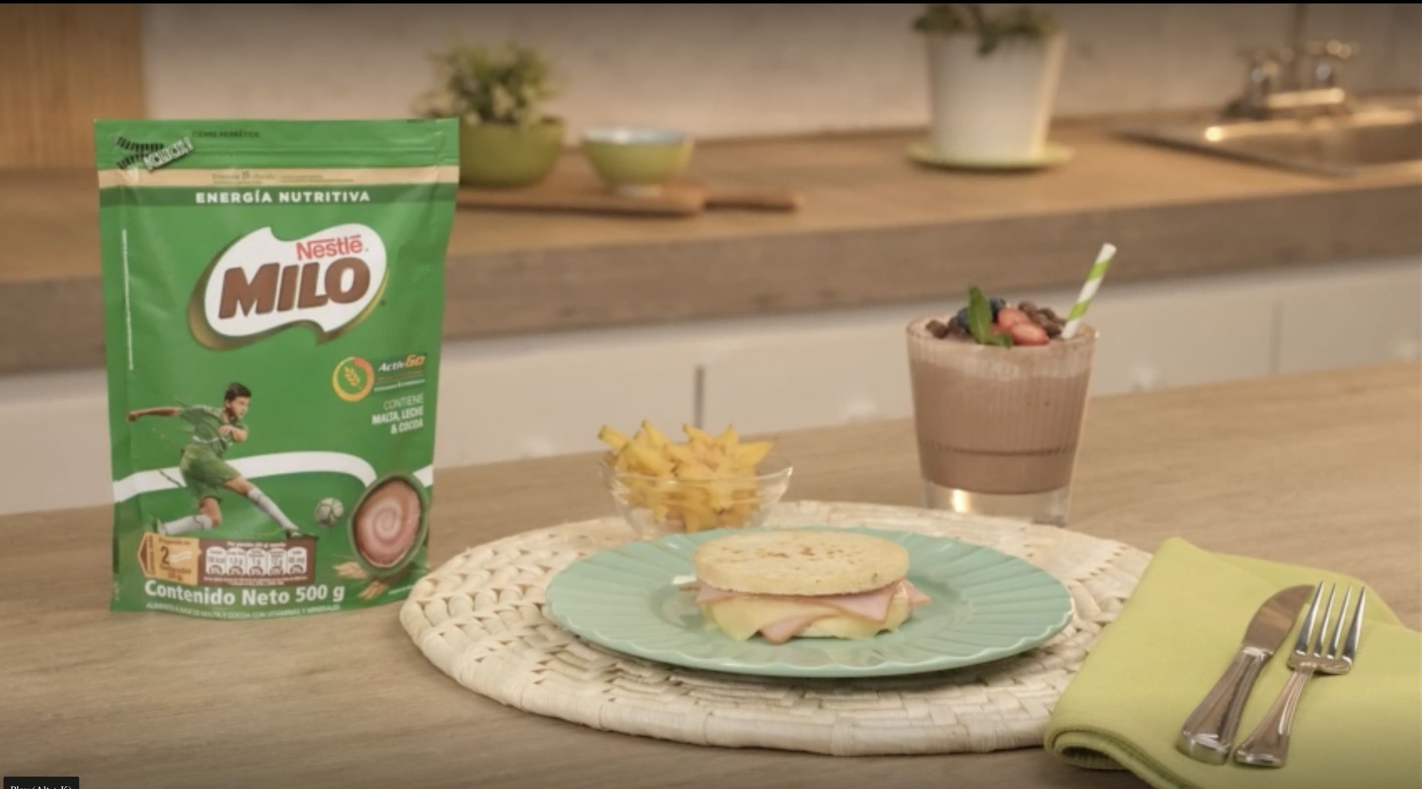 MILO Strawberry Smoothie