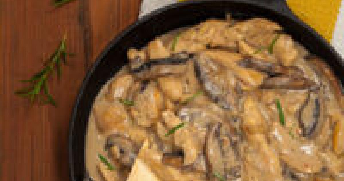 Seitan Mushroom Stroganoff Official SWEET EARTH® FOODS