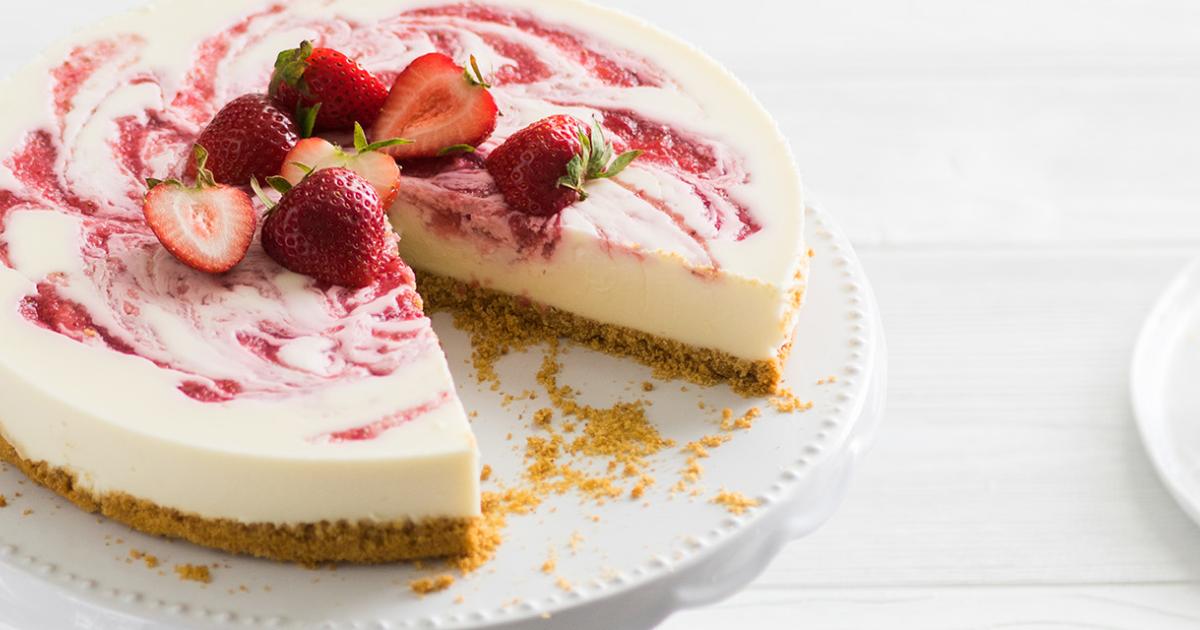 Cheesecake de Fresas Sin Hornear La Lechera® Oficial