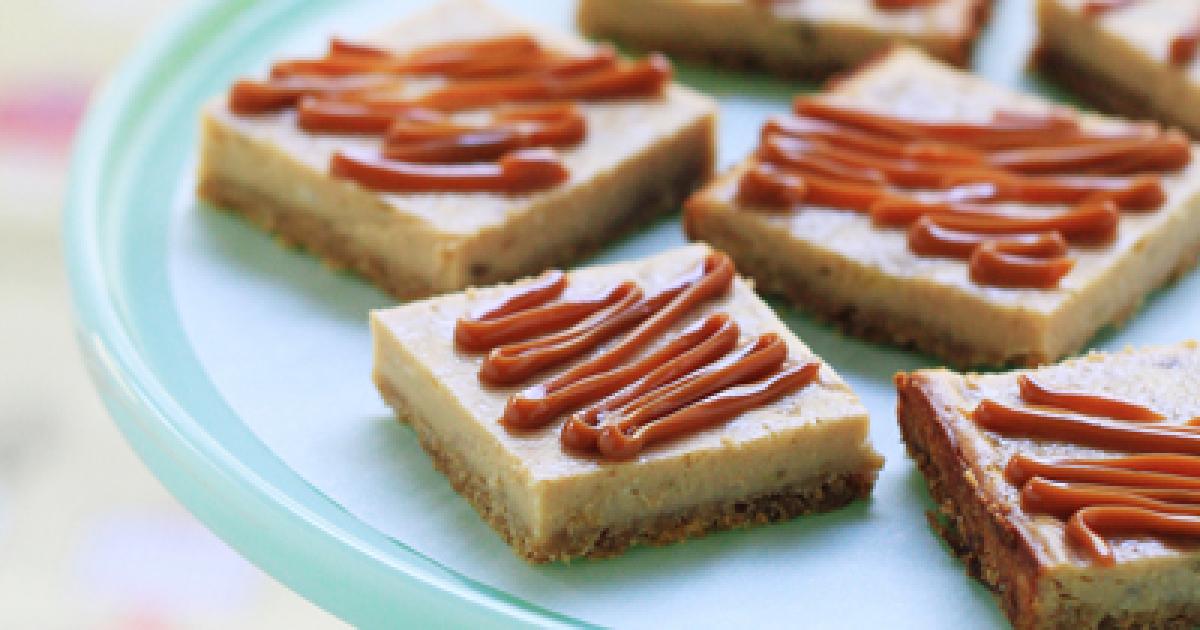 Banana Dulce de Leche Cheesecake Bars Official LA LECHERA®