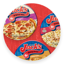 Rising Crust Pepperoni Frozen Pizza | Official JACK'S® PIZZA
