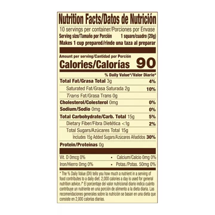 Marqueta de mezcla para chocolate caliente mexicano auténtico