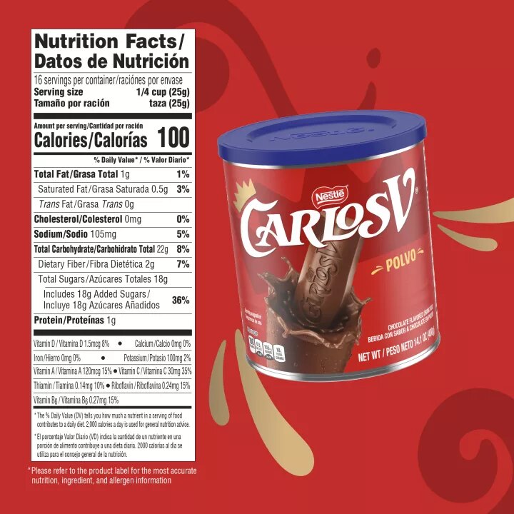 Powder Chocolate Flavored Drink Mix