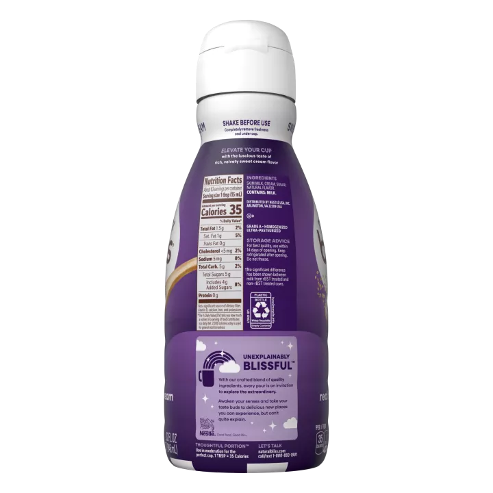 Sweet Cream Flavored Coffee Creamer