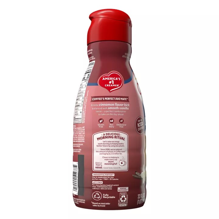Cinnamon Vanilla Crème Flavored Creamer 32 oz. | Official COFFEE MATE®