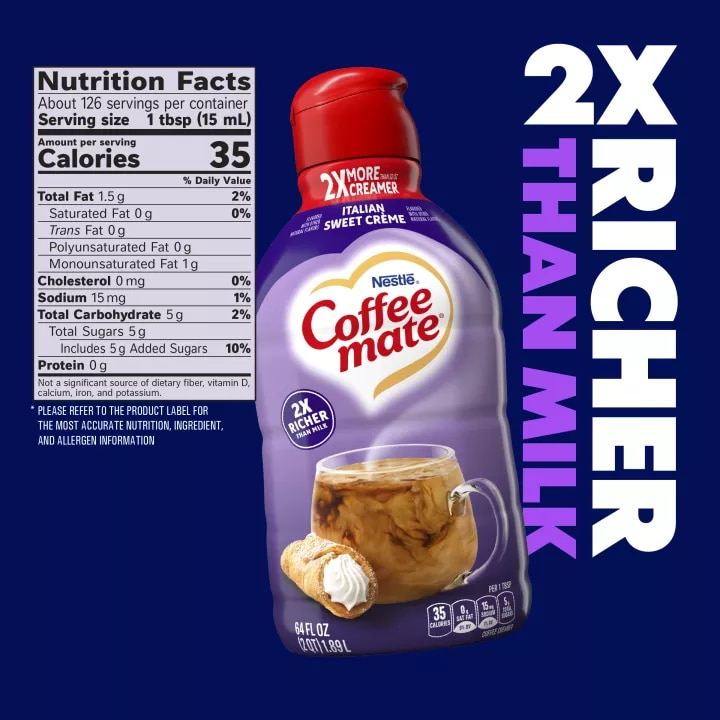 Italian Sweet Crème Liquid Coffee Creamer