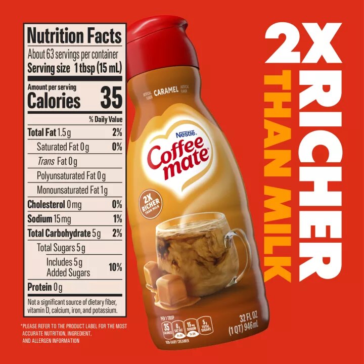 Caramel Liquid Coffee Creamer
