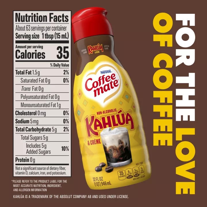Kahlúa & Crème Liquid Coffee Creamer