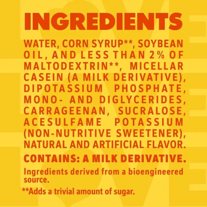 Zero Sugar Hazelnut Flavored Liquid Coffee Cremer