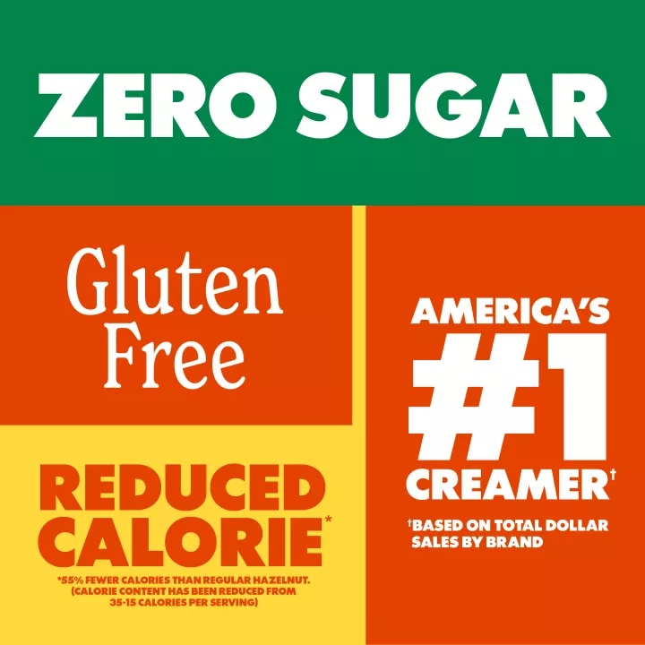 Zero Sugar Hazelnut Flavored Liquid Coffee Cremer