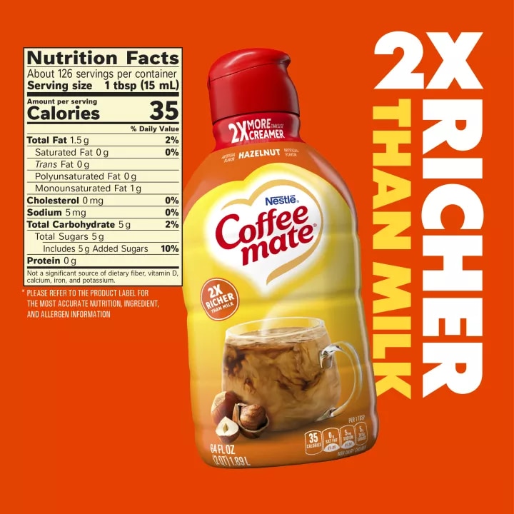 Hazelnut Liquid Coffee Creamer